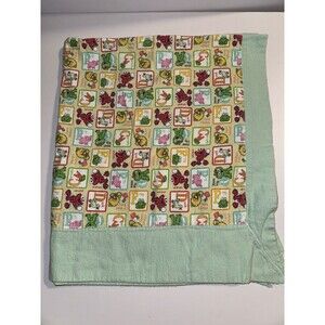 Sesame Street Alphabet ABC Crib Baby Toddler Blanket Size 35”x 30” Homemade